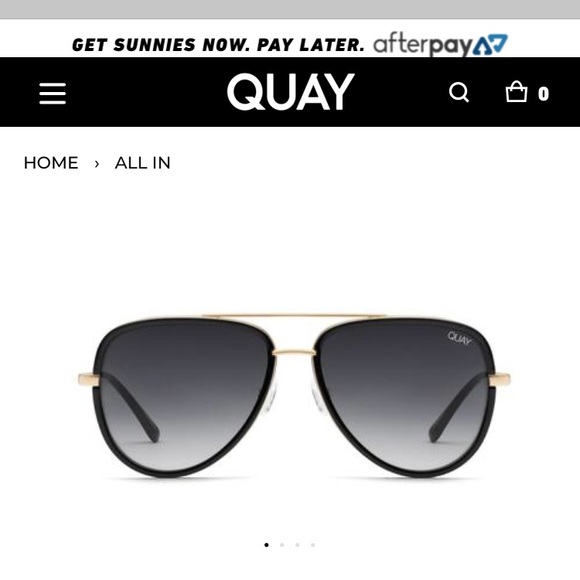 Quay Australia Accessories - Quay Cat.3 Black Aviators